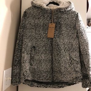 Thread & Supply Sherpa zipper hoodie